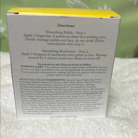 ACT OF WELLNESS NWB FULL SIZE EXFOLIATING & MASK Skincare Set - Picture 6 of 6